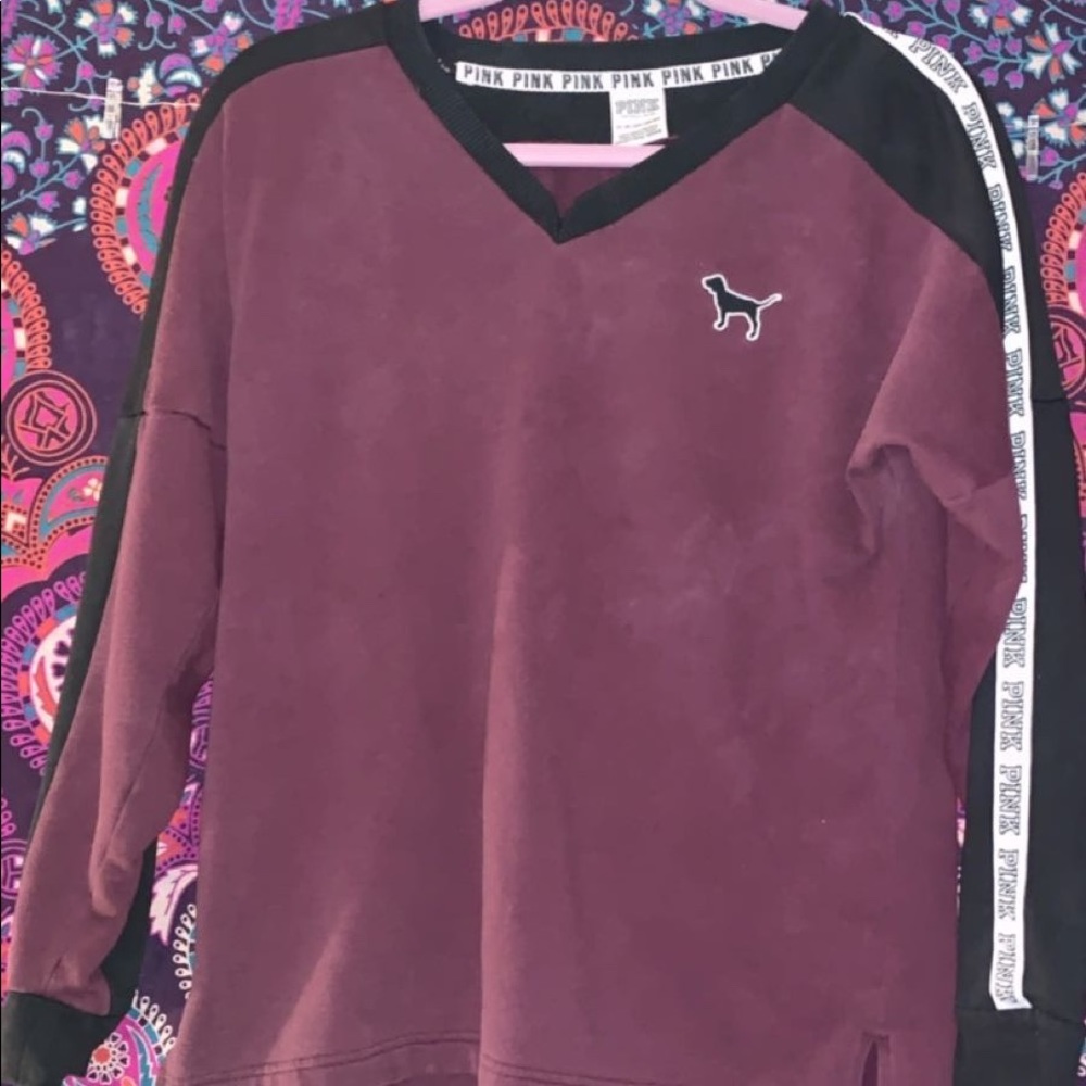 Victoria Secret Pink Burgundy Sweater